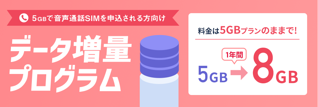 データ増量プログラム